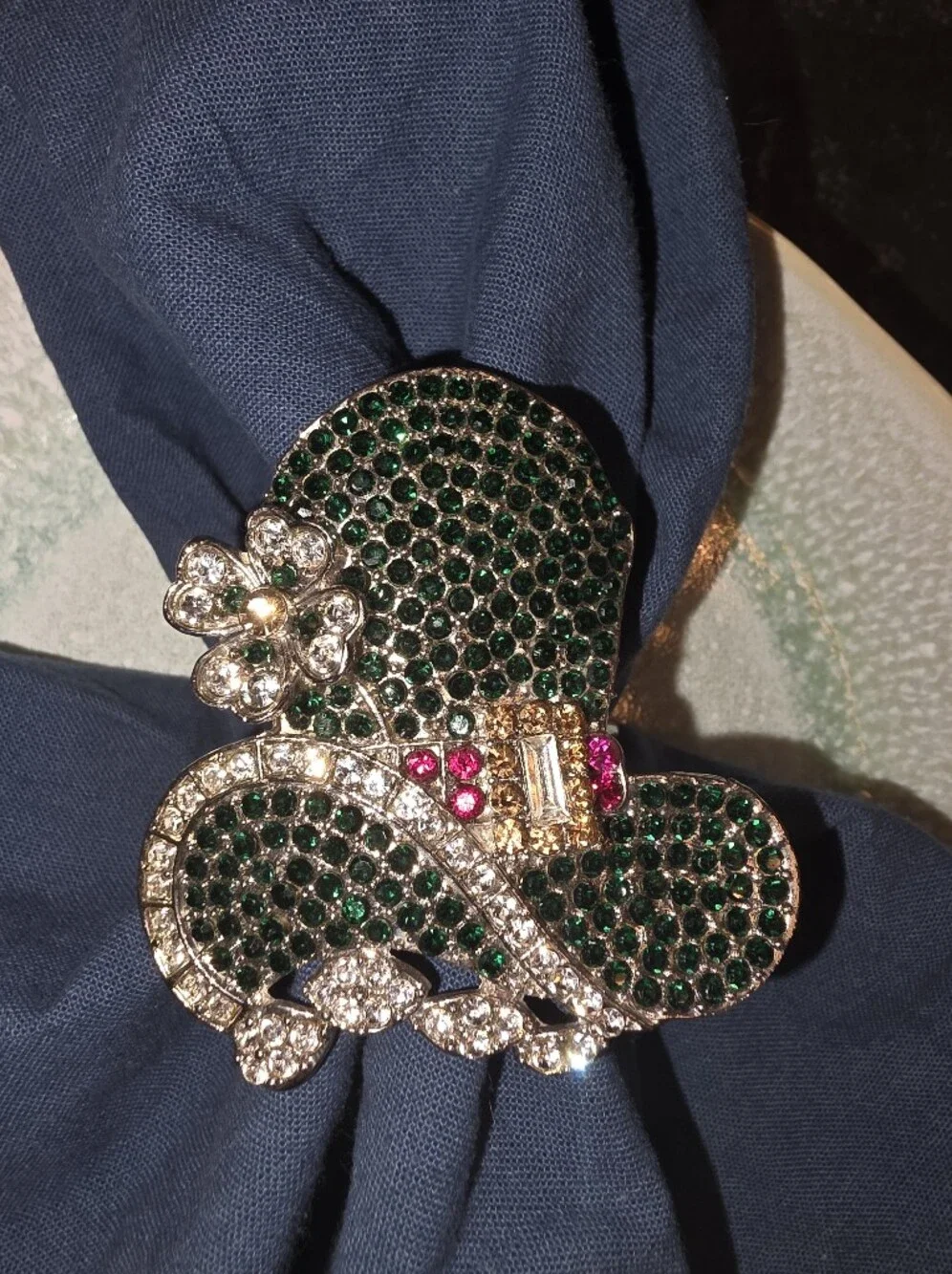 STOREHOUSE Crystal Napkin Rings CELEBRATE St. Patrick's Day